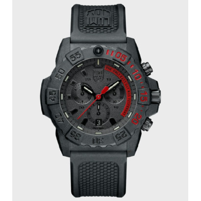 Reloj Luminox Navy Seal crono swiss caja carbonox correa caucho 45mm diametro de caja 200m water resistant - XS.3581,EY