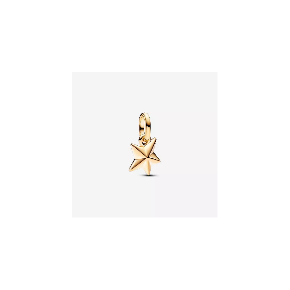 Charm Pandora Me estrella 14k gold-plated esmalte negro - 763628C01