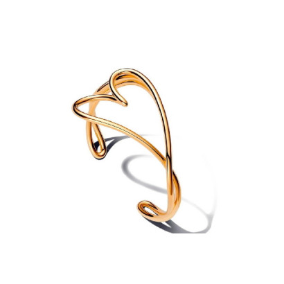 Pulsera Pandora corazon 14k gold-plated - 563808C00