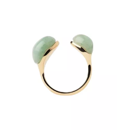 Anell Pdpaola plata xapada venturina verda - AN01-D39