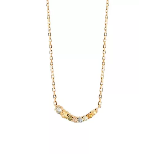 Collar Pdpaola Rainbow plata xapada zircon - CO01-859-U