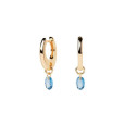 Pendientes Pdpaola Blue Lily plata chapada - AR01-B94-U