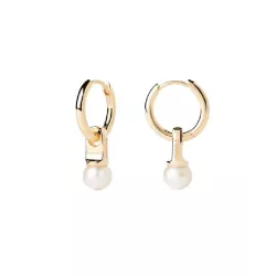 Arracades Pdpaola La Perla plata xapada perla - AR01-C25-U