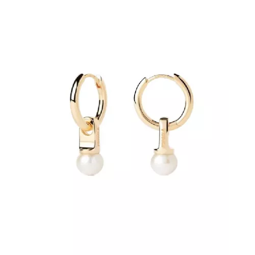 Arracades Pdpaola La Perla plata xapada perla - AR01-C25-U