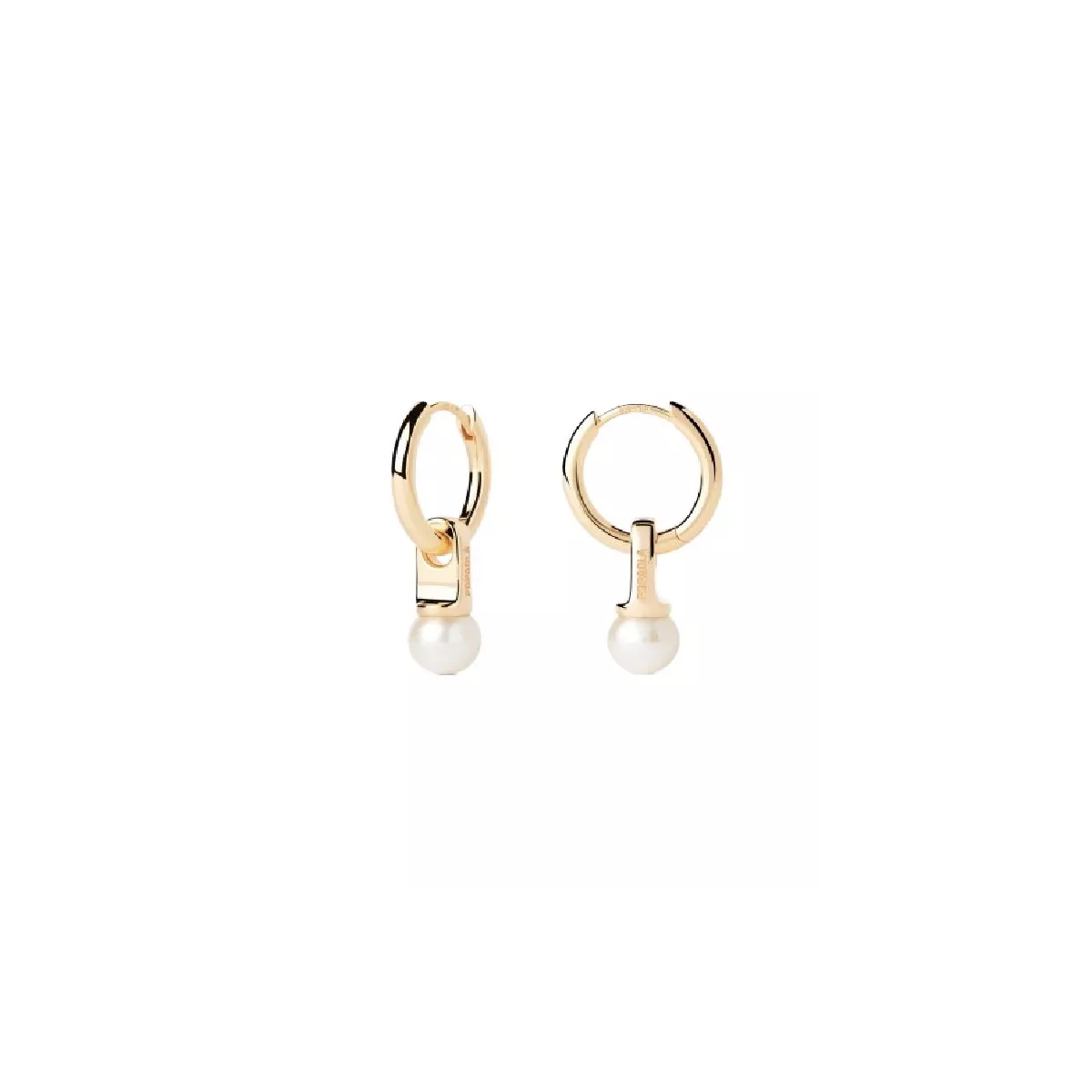 Arracades Pdpaola La Perla plata xapada perla - AR01-C25-U