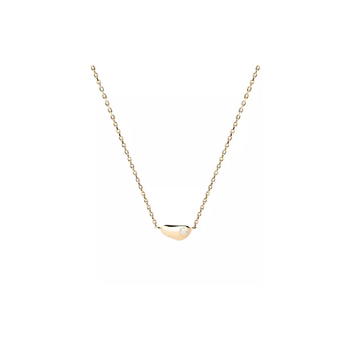 Collar Pdpaola Delta plata  xapada zircon - CO01-873-U