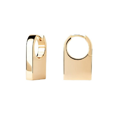 Arracades Pdpaola Chicago plata xapada - AR01-C33-U