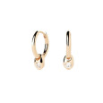 Pendientes Pdpaola Delta plata chapada circon - AR01-C26-U