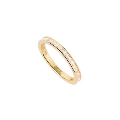 Anillo Pdpaola Viena plata chapada circon - AN01-A05