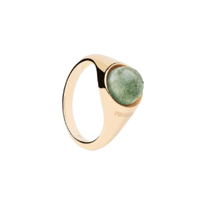 Anillo Pdpaola Green Aventurine Moon - AN01-B19