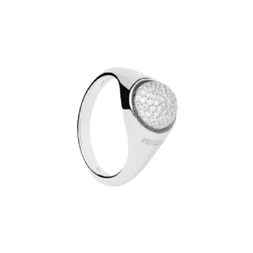 Anell Pdpaola Pave Moon plata - AN02-B21