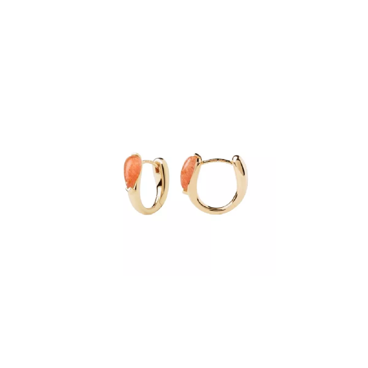 Arracades Pdpaola Sunstone plata 14k gold plated sunstone - AR01-E50-U