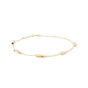 Polsera Pdpaola Becca plata 14k gold plated zircon - PU01-933-U