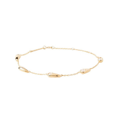 Polsera Pdpaola Becca plata 14k gold plated zircon - PU01-933-U