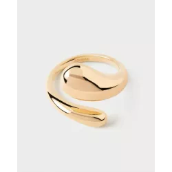 Anell Pdpaola Orbit plata 14k gold plated - AN01-D74