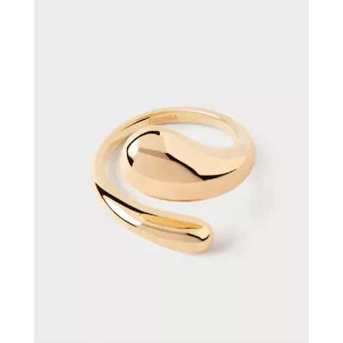 Anell Pdpaola Orbit plata 14k gold plated - AN01-D74