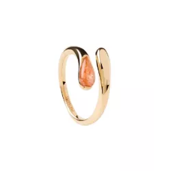 Anell Pdpaola sunstone Kalia plata 14k gold plated - AN01-D98