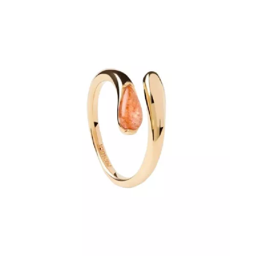 Anell Pdpaola sunstone Kalia plata 14k gold plated - AN01-D98