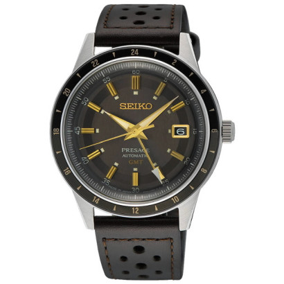 Reloj Seiko Presage 60´s GMT automatico 4R34 water resistant 50m correa  - SSK013J1