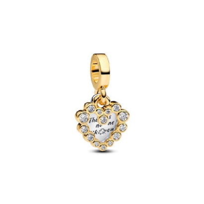 Charm Pandora plata 14k gold-plated cor zircon - 763765C01