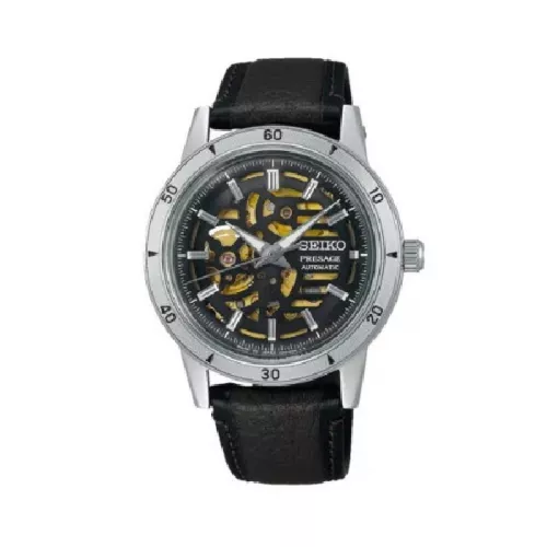 Rellotge Seiko Presage 60s skeleton corretja pell - SSA461J1