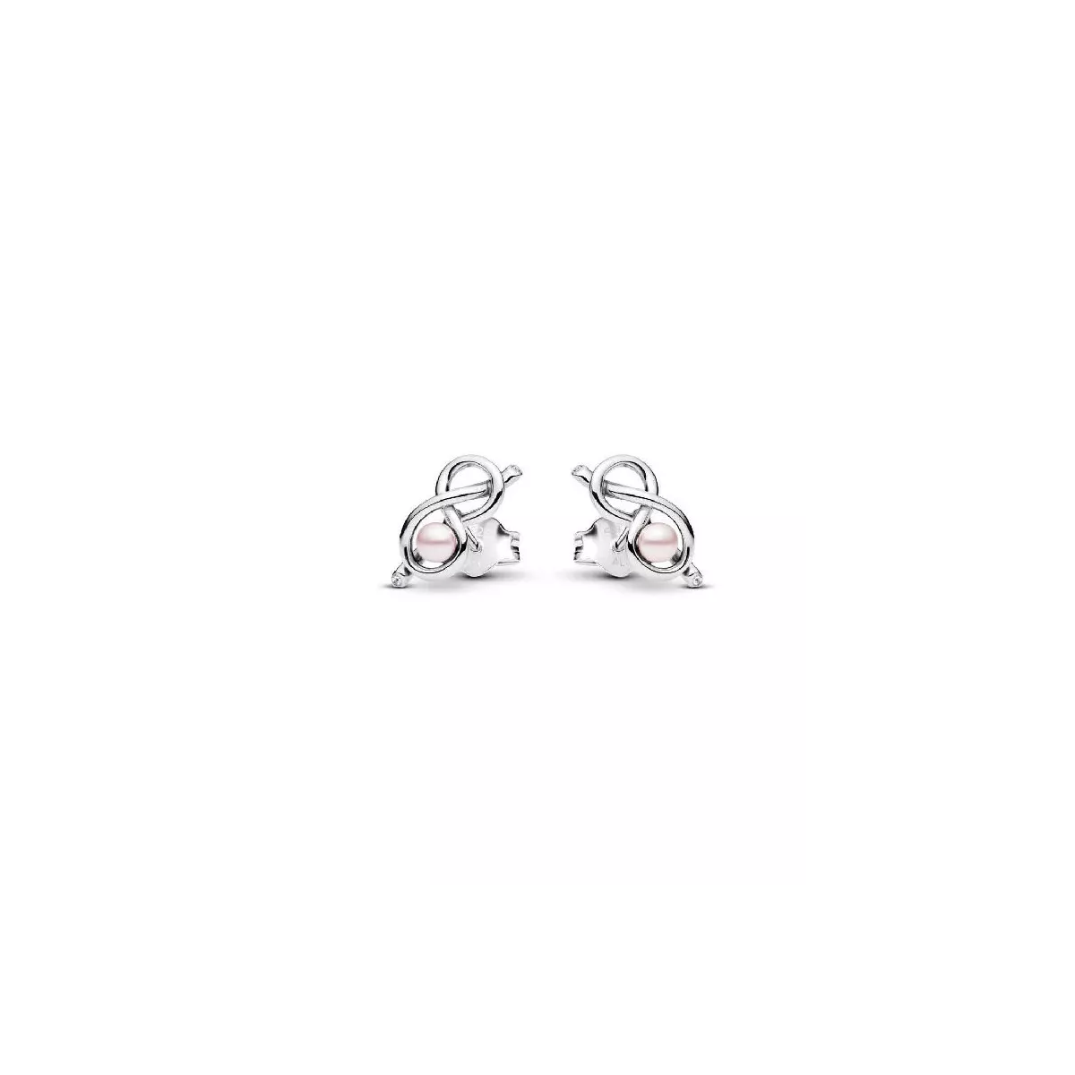 Arracades Pandora infinit plata i perla - 293761C01