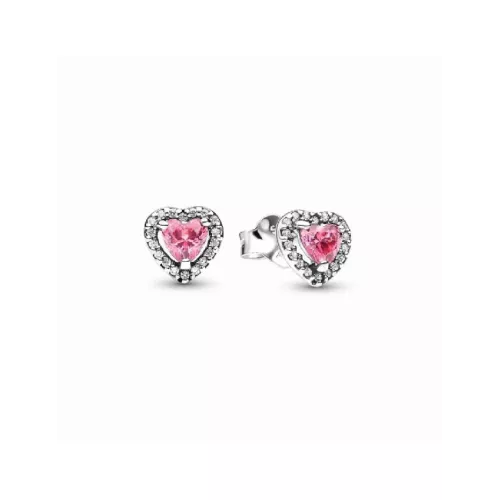 Arracades Pandora plata cor zircon rosa - 298427C02
