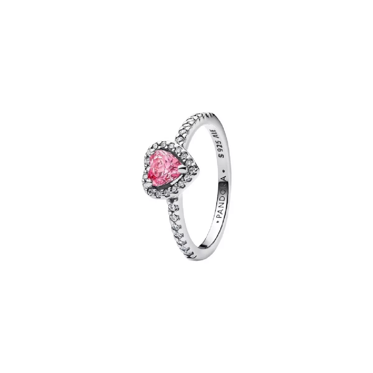 Anell Pandora plata cor zircon rosa - 198421C03
