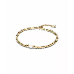 Polsera Pandora perla boles plata 14k gold-plated - 563173C01