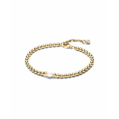 Pulsera Pandora perla bolas plata 14k gold-plted  - 563173C01