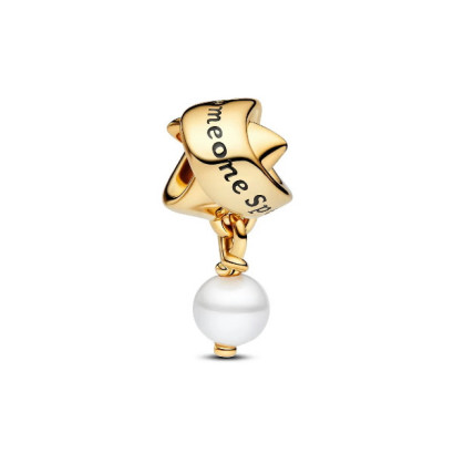 Charm Pandora plata 14k gold plated perla someone special - 763784C01