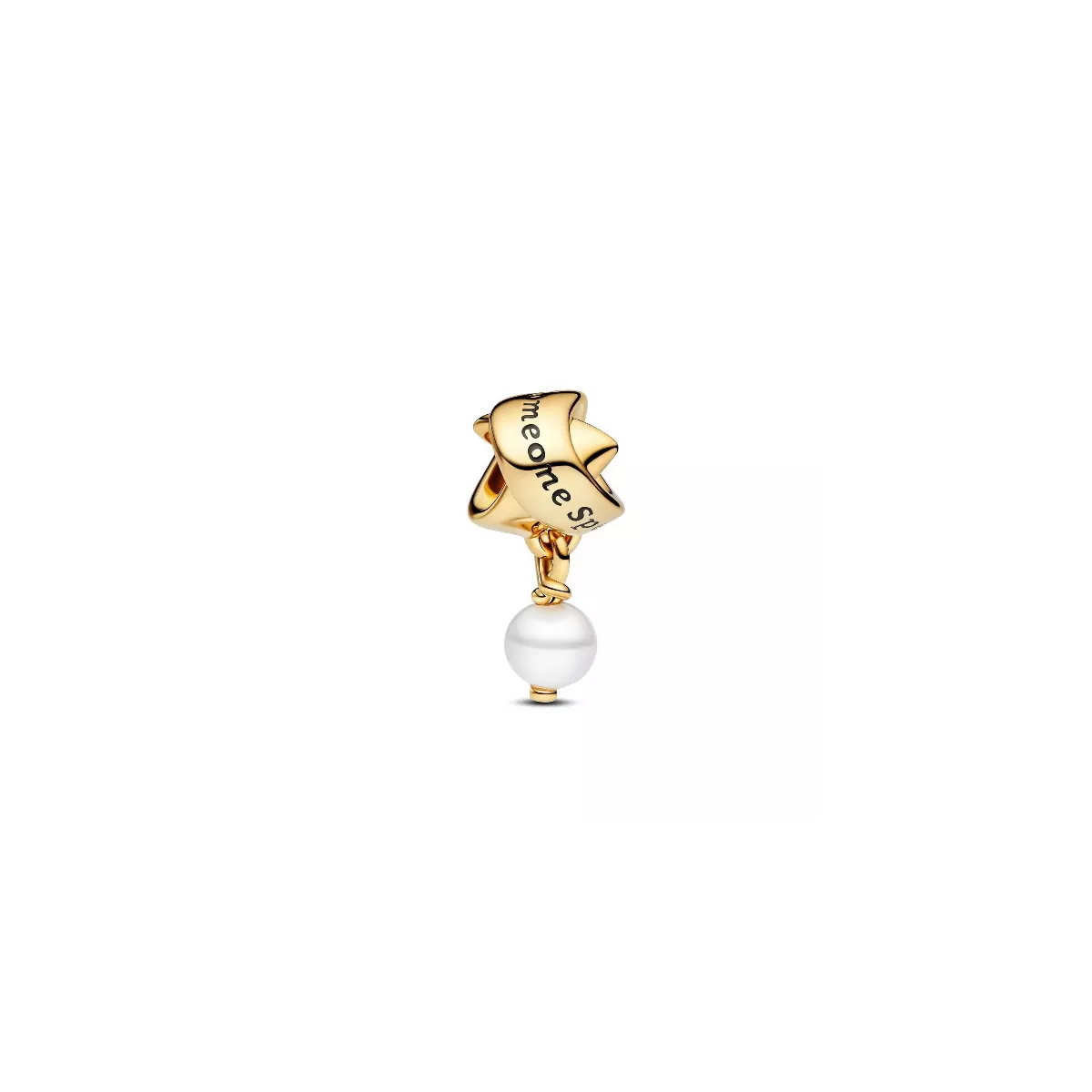 Charm Pandora plata 14k gold plated perla someone special - 763784C01