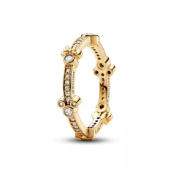 Anell Pandora Minnie Mickey plata 14k gold-plated zircon - 162957C01