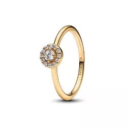 Anillo Pandora plata 14k gold-plated circon  - 163554C01