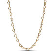 Cadena Pandora cors plata 14k gold plated - 363334C00-45