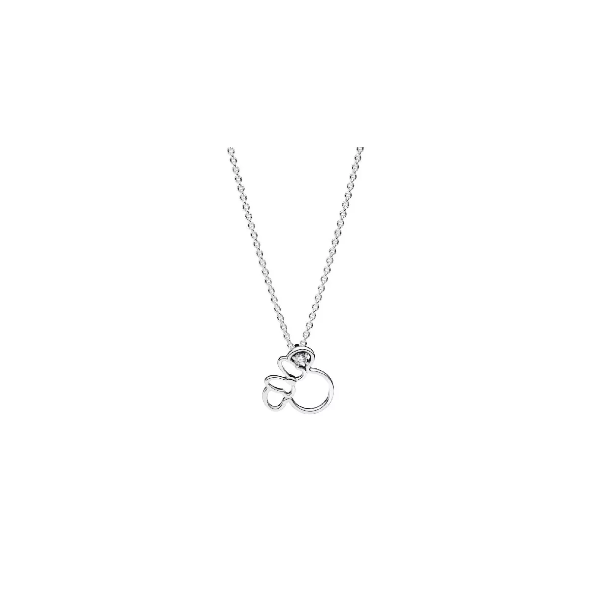 Penjoll Pandora plata Minnie cadena plata - 393187C01-45
