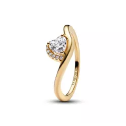 Anell Pandora zircon plata 14k gold plated - 163660C01