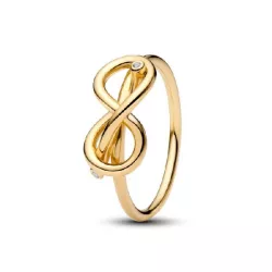 Anell Pandora infinit plata 14k gold plated zircon - 163759C01
