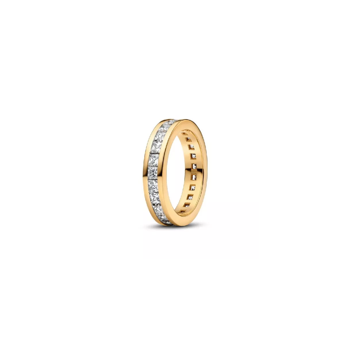 Anell Pandora corona entera zircon plata 14k gold plated - 163797C01