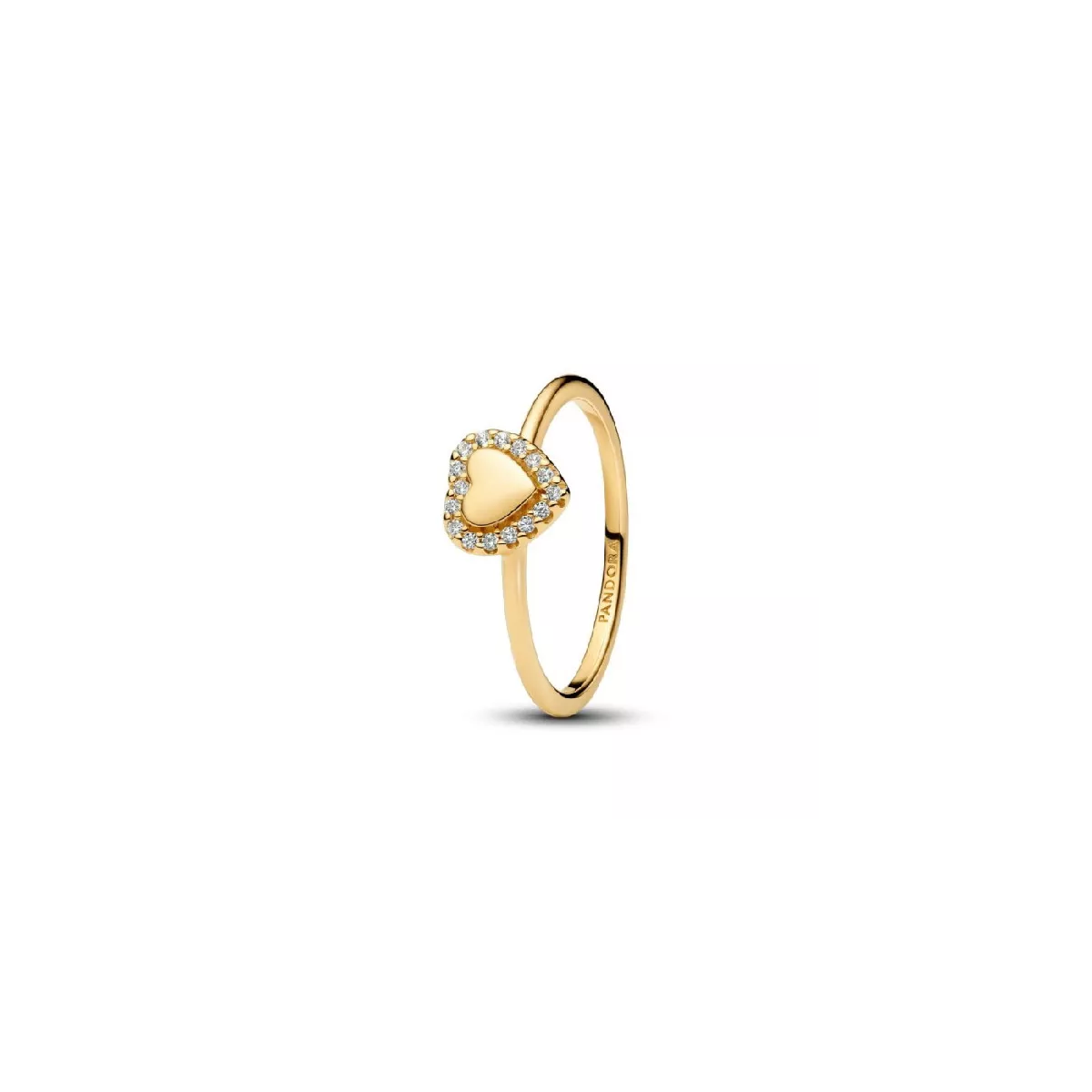 Anell Pandora cor plata 14k gold plated zircon - 163801C01