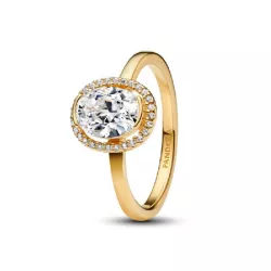 Anell Pandora zircon plata 14k gold plated - 163802C01