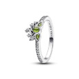 Anillo Pandora Disney Tiana plata circon verde - 193653C01