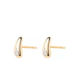 Pendientes Pdpaola plata 14k gold plated circon - AR01-E63-U