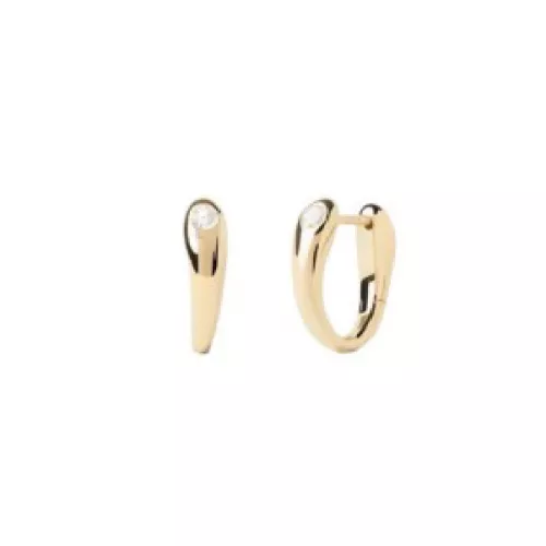 Arracades Pdpaola plata 14k gold plated zircon - AR01-E72-U