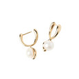 Arracades Pdpaola perla plata 14k gold  plated - AR01-E77-U
