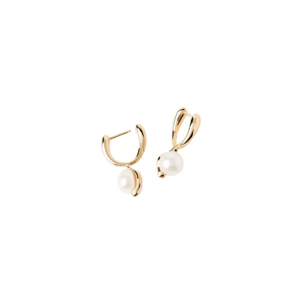 Arracades Pdpaola perla plata 14k gold  plated - AR01-E77-U