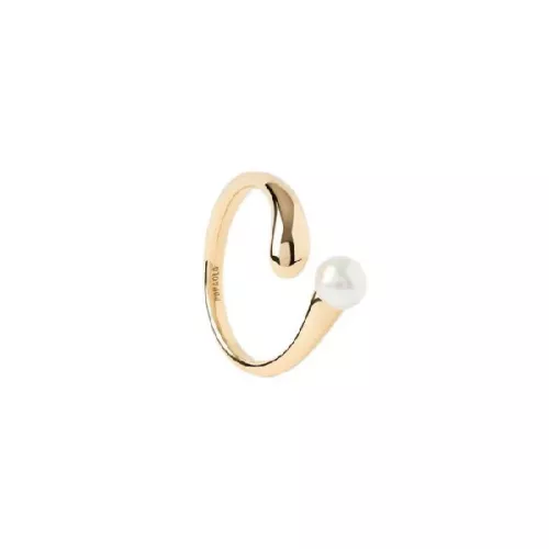 Anell Pdpaola perla plata 14kgold plated - AN01-E08