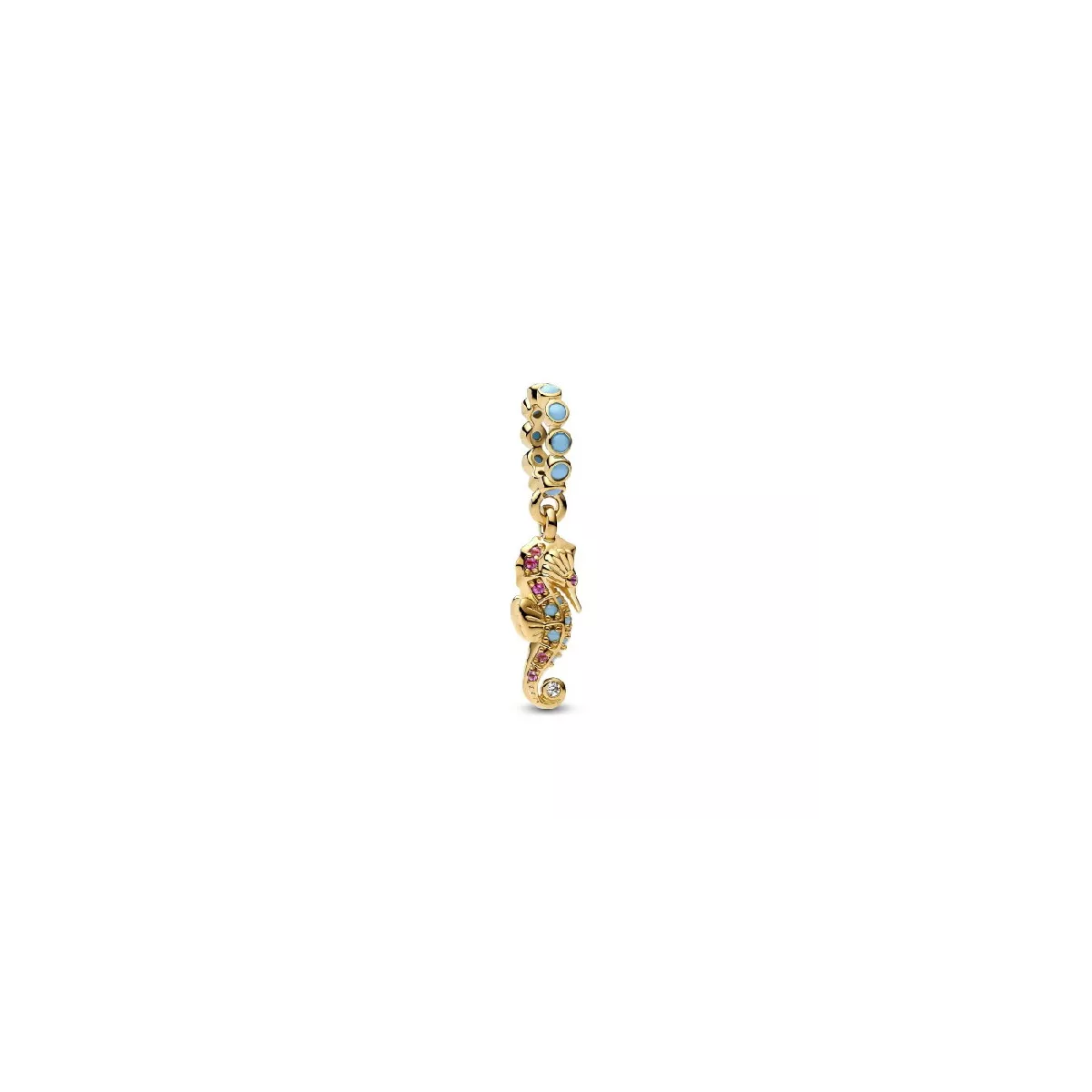 Charm Pandora cavallet de mar plata 14k gold plated zircon colors - 763895C01