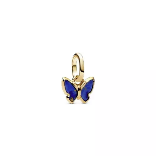 Charm Pandora papallona lapislazuli plata 14k gold-plated - 763825C01