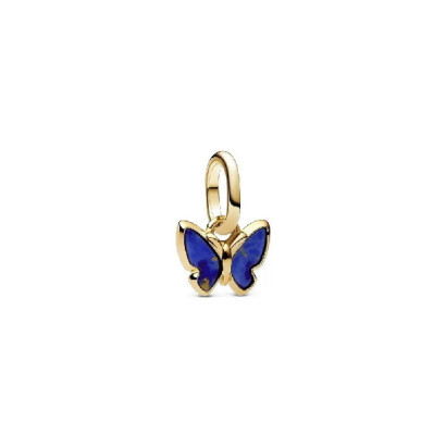 Charm Pandora mariposa lapizlazuli plata 14k gold plated - 763825C01